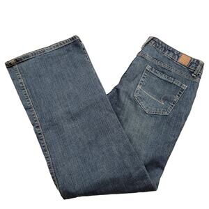 American Eagle Jeans Women's 8 Blue Original 77 Mid Rise Flare Bootcut Denim